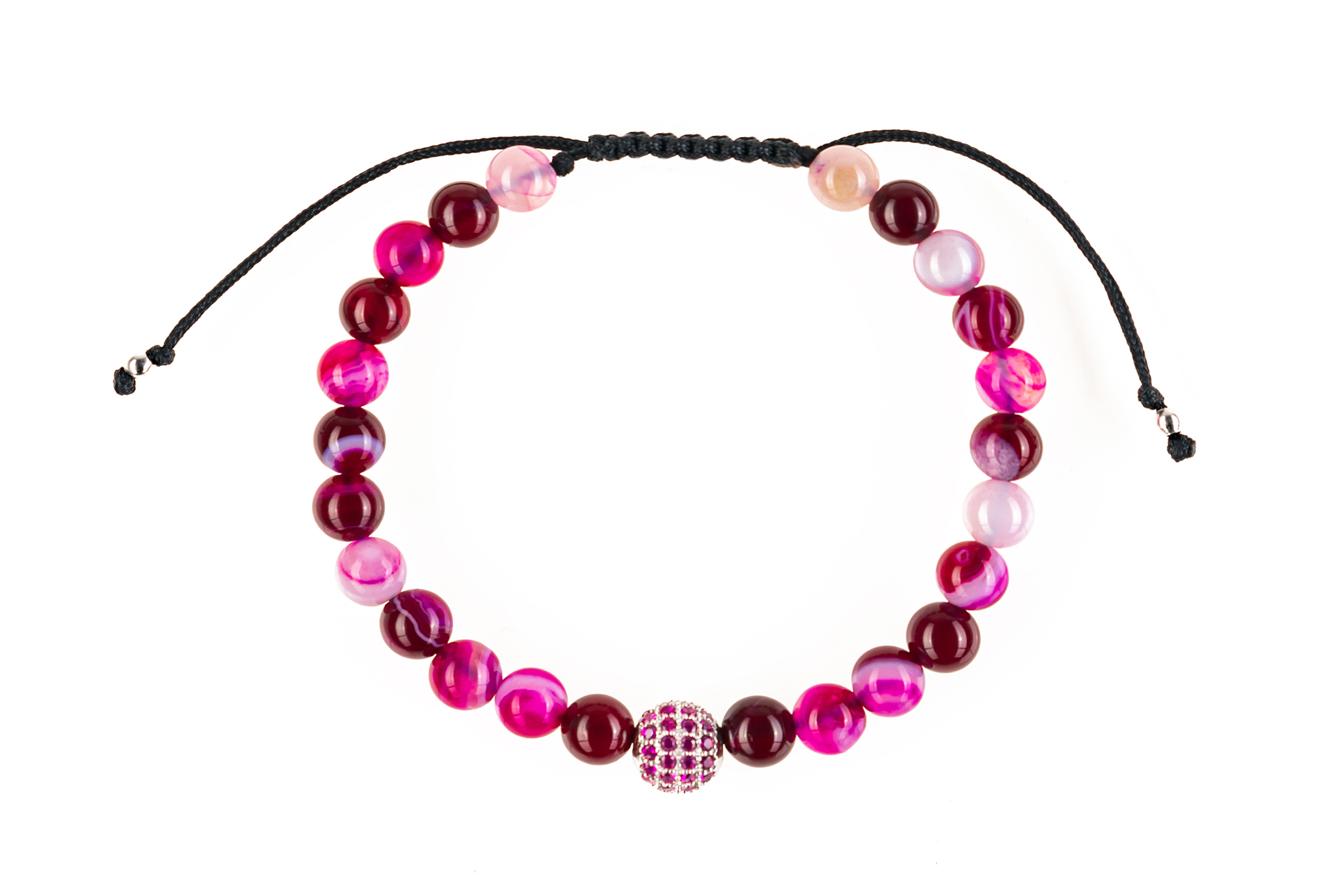 Brățară unisex Pardo realizată cu CZ Argint 925 și pietre semiprețioase Agat - imagine 2