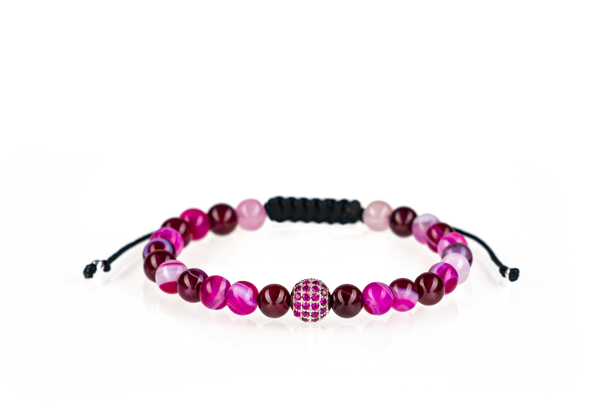 Brățară unisex Pardo realizată cu CZ Argint 925 și pietre semiprețioase Agat