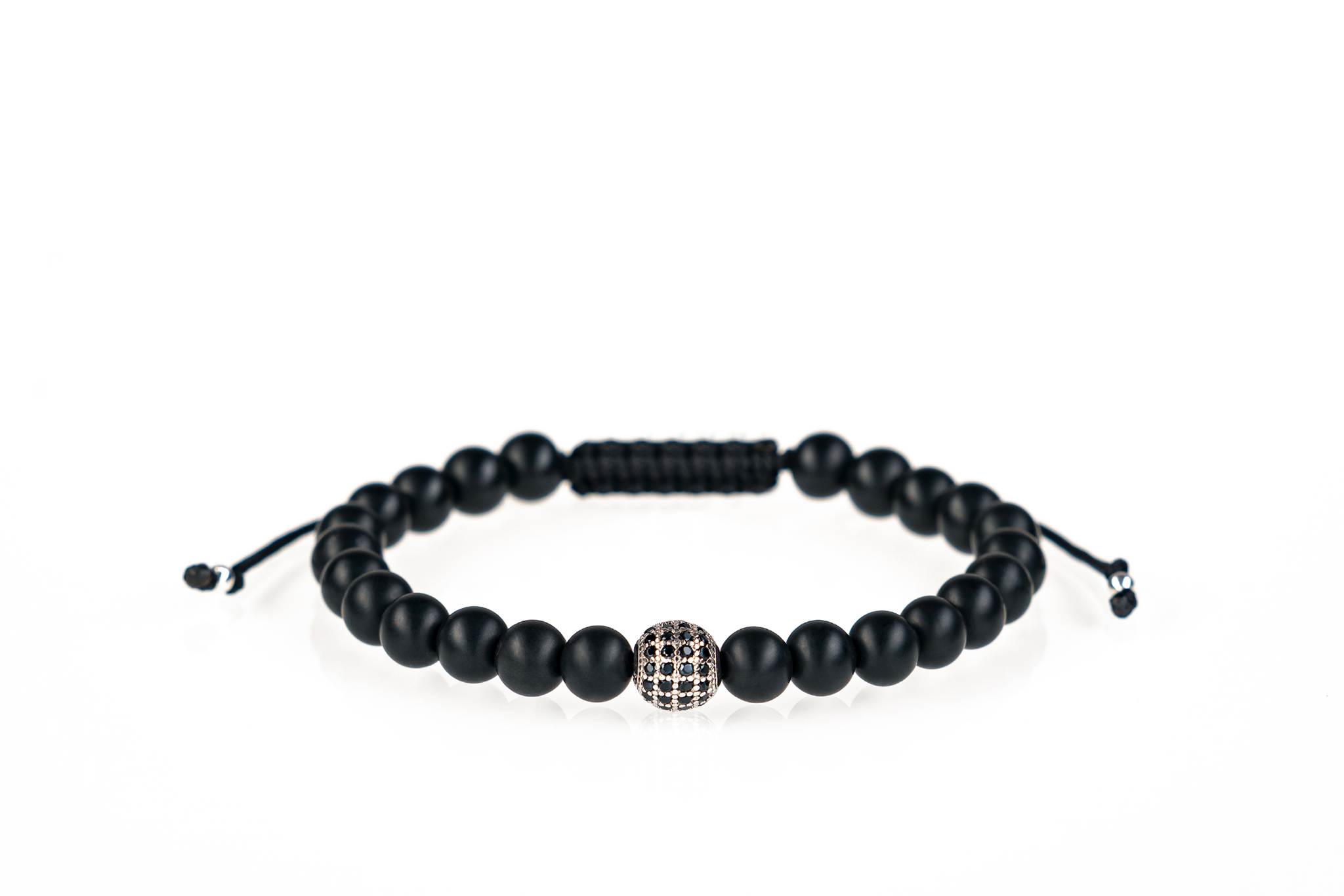 Brățară unisex Pardo realizată cu CZ Argint 925 și pietre semiprețioase Onix