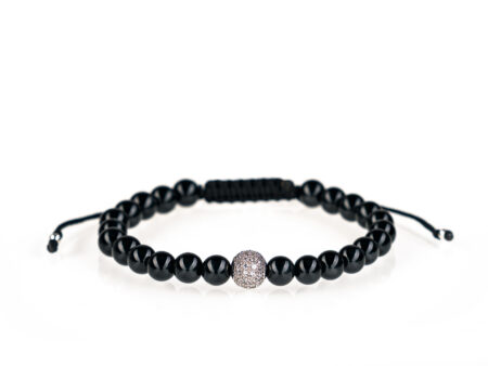 Brățară unisex Pardo realizată cu CZ Argint 925 și pietre semiprețioase Onix