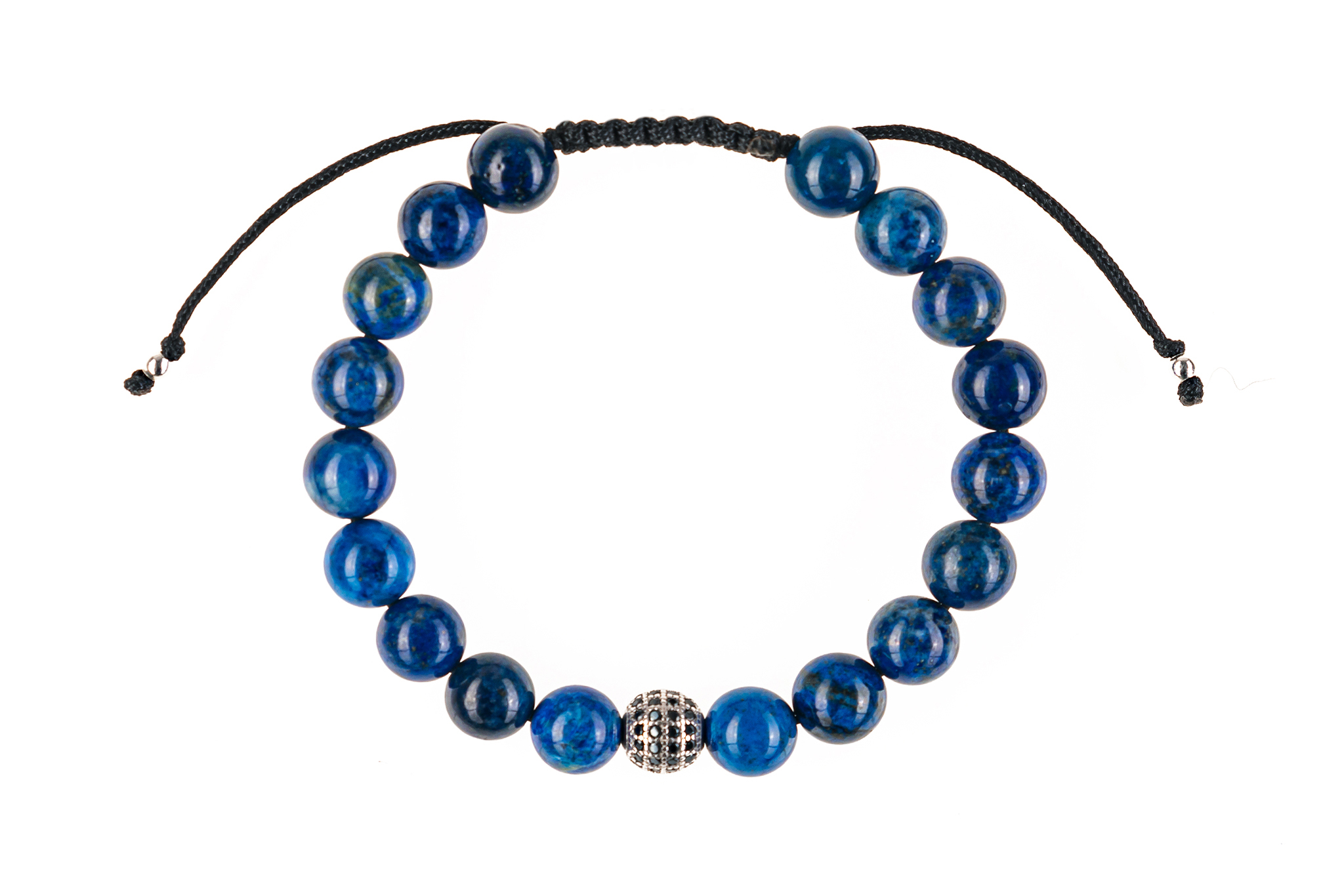 Brățară unisex Pardo realizată cu CZ Argint 925 și pietre semiprețioase Lapis Lazuli - imagine 2