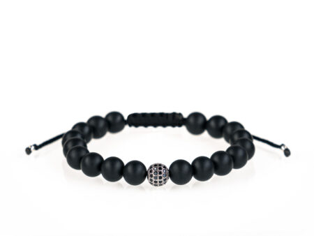 Brățară unisex Pardo realizată cu CZ Argint 925 și pietre semiprețioase Onix