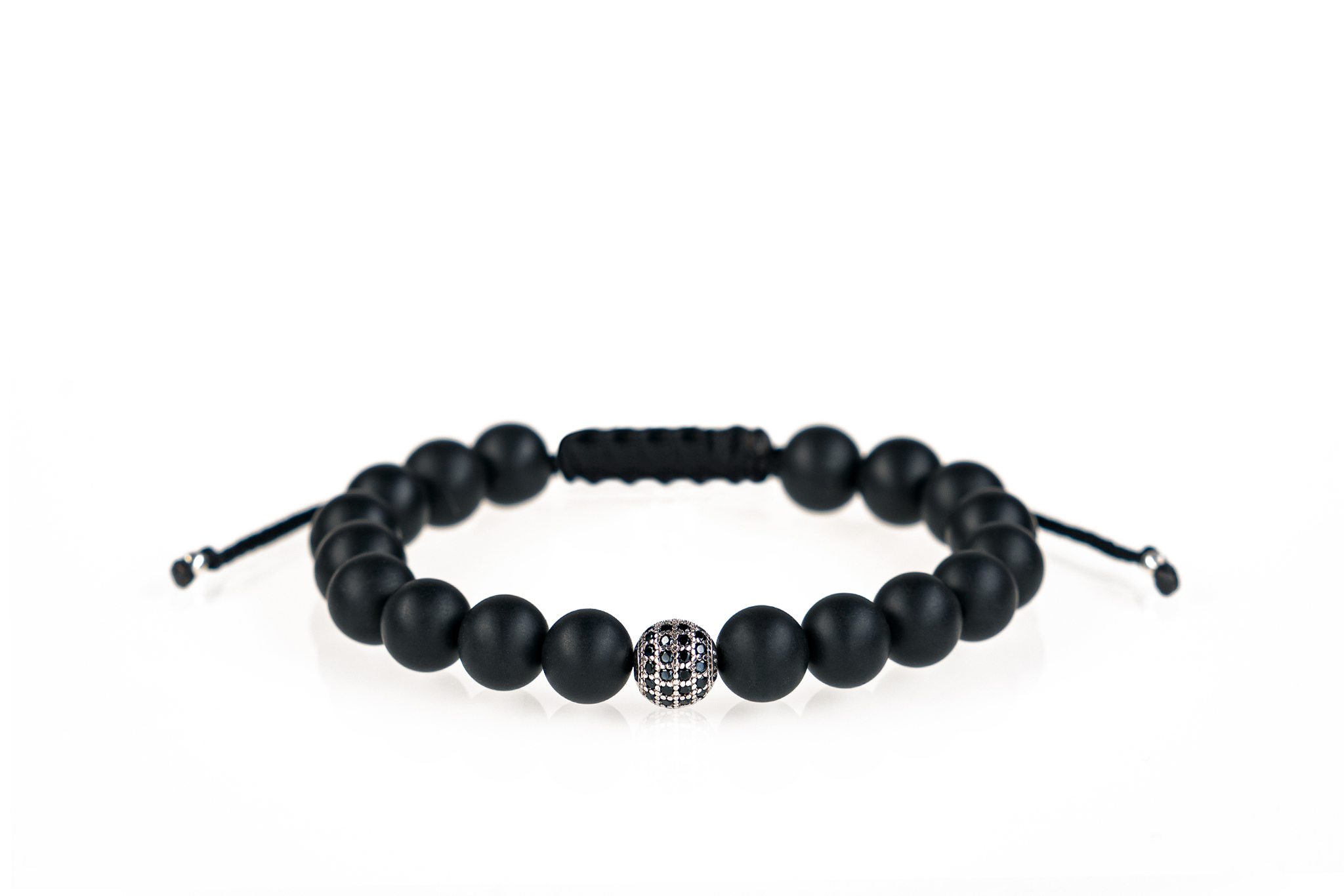 Brățară unisex Pardo realizată cu CZ Argint 925 și pietre semiprețioase Onix