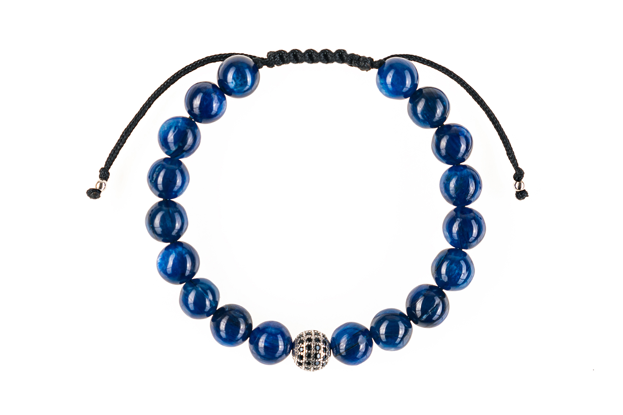 Brățară unisex Pardo realizată cu CZ Argint 925 și pietre semiprețioase Kyanit - imagine 2