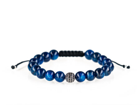 Brățară unisex Pardo realizată cu CZ Argint 925 și pietre semiprețioase Kyanit