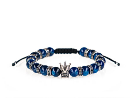 Brățară unisex Pardo realizată cu CZ Argint 925 și pietre semiprețioase Kyanit