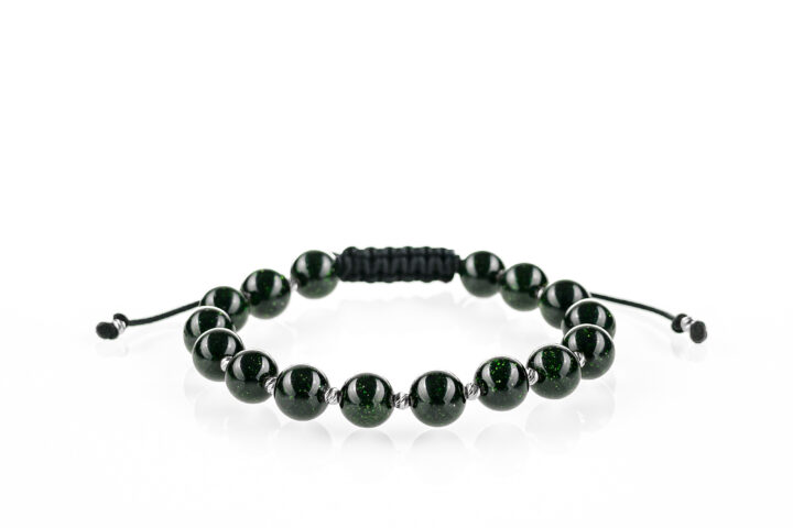 Brățară unisex Pardo din Argint & Piatra Soarelui Verde