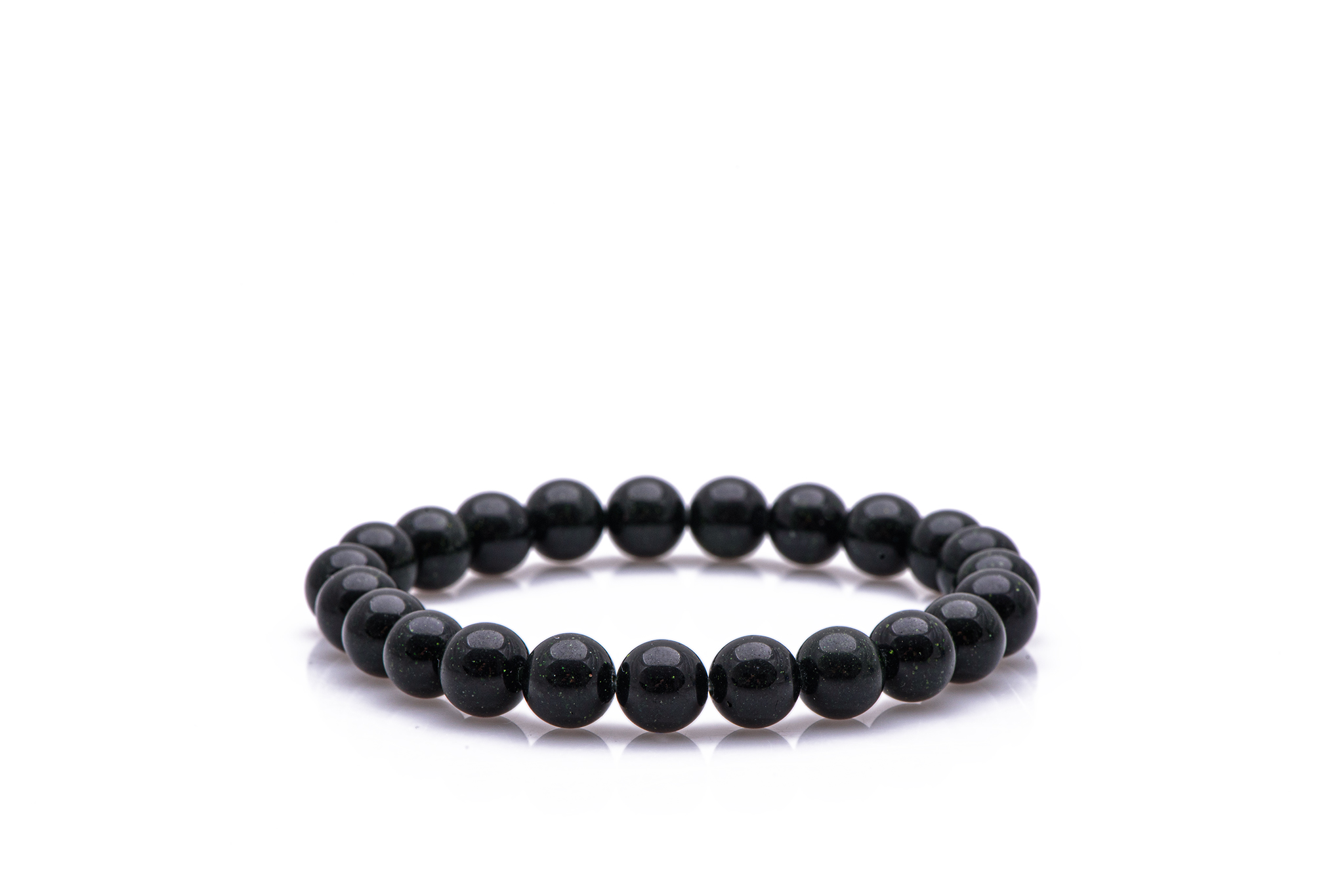 Brățară Pardo cu pietre semiprețioase Piatra Soarelui de 8 mm realizată cu elastic