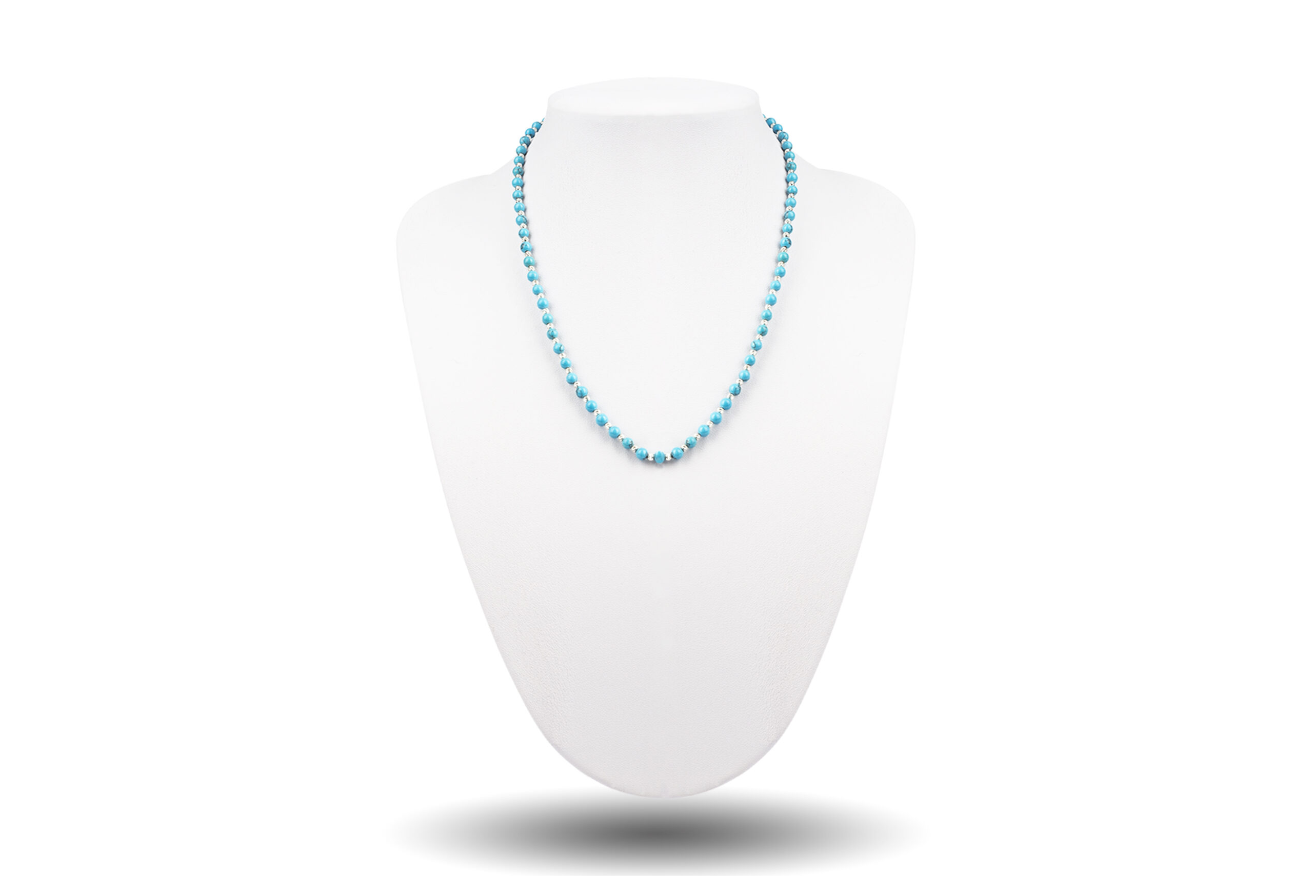 Colier Pardo din Argint și pietre semiprețioase Turcoaz Reconstituit Turcoaz 45 cm