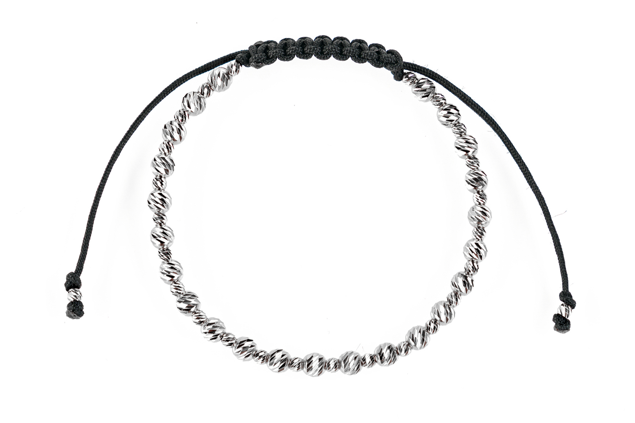 Brățară unisex Pardo cu sfere din Argint de 4mm - imagine 3