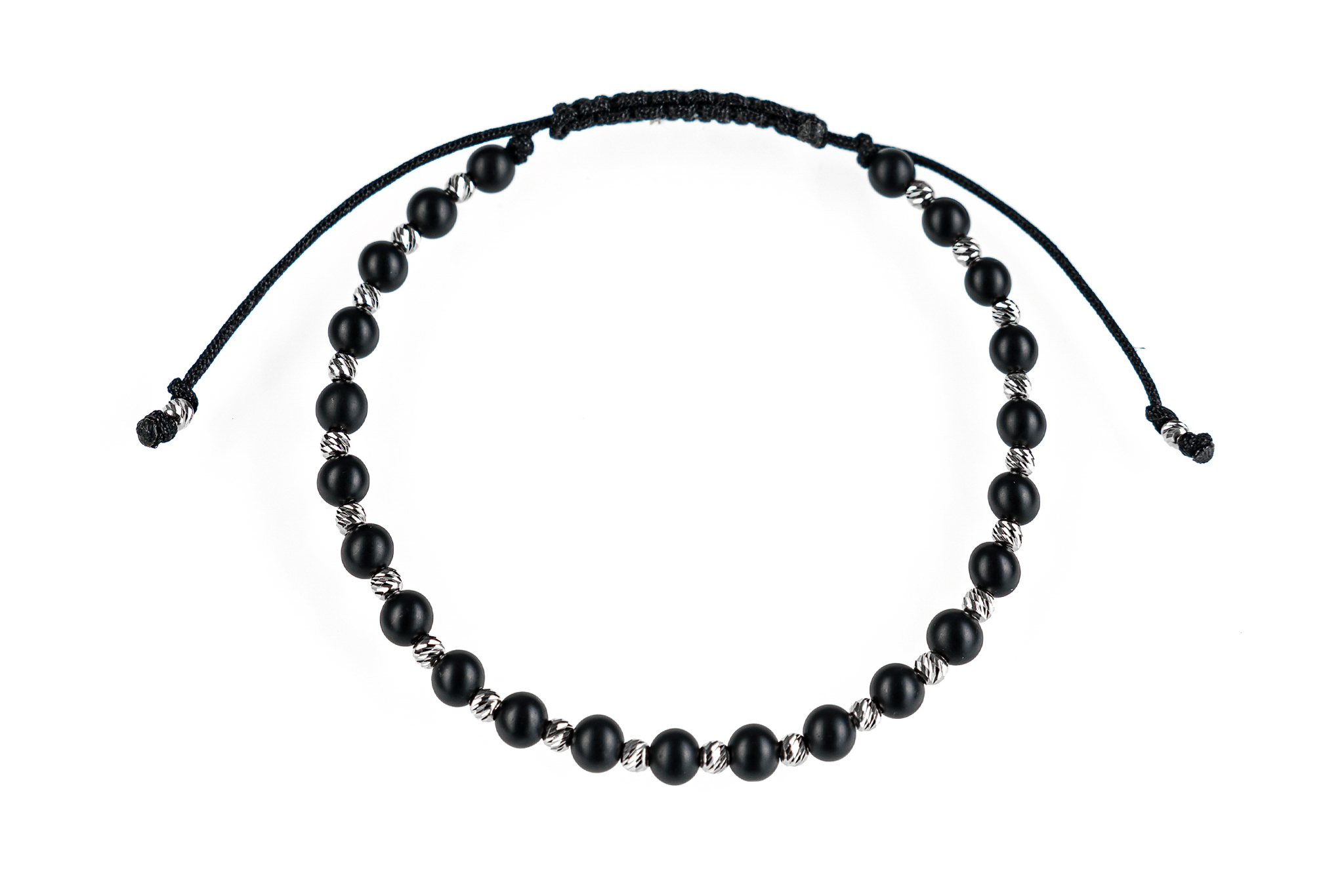 Brățară unisex Pardo din Argint & Onix Mat - imagine 3